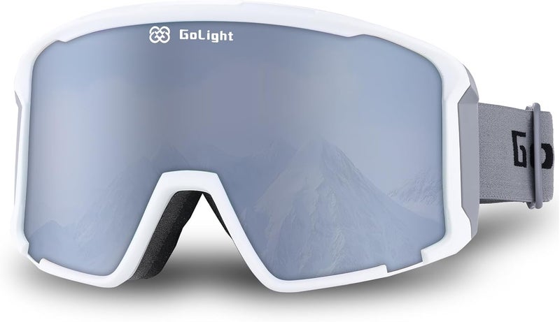 Golight OTG Ski Goggles – Hassle-Free Snow Goggles with Cylindrical REVO Lens, Anti-Fog Double Lens, UV400 & Comfortable Fit - Image 1